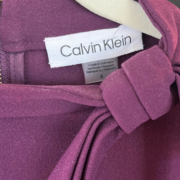 Calvin Klein Purple Women's Dress - Picture 3 of 3